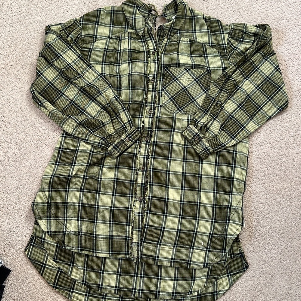 green free people dress
